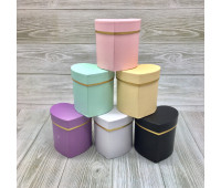 Сердце малое с золотой полоской упак. 6 шт. Микс 10*10*10 7318/1