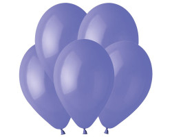 Шары Gemar Пастель 10/25 см. Сиренево-голубой 75 / Periwinkle 75 / 100 шт. / G097511
