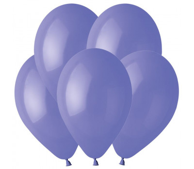 Шары Gemar Пастель 10/25 см. Сиренево-голубой 75 / Periwinkle 75 / 100 шт. / G097511