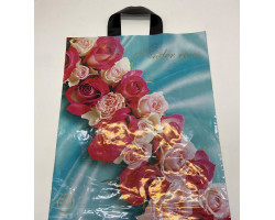 Пакет ПЭ с петлевой ручкой 37,2*45,3 "Roses" 02113