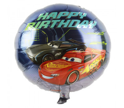 А 18" Круг Тачки СДР Cars Happy Birthday S60 1шт. Арт2150