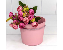 Коробка "Ваза для цветов" 15*13 с ручкой Розовый 720745/99