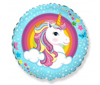Flex metal 18 Круг Милый Единорог / RD Cute Unicorn / 1 шт /