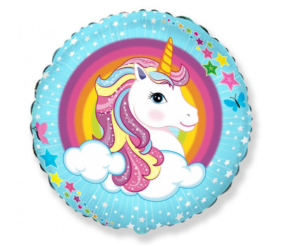 Flex metal 18 Круг Милый Единорог / RD Cute Unicorn / 1 шт /