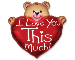 FLEX METAL 38 Мишка Я тебя люблю / Bear Love / 1 шт /