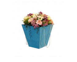 Коробка для цветов 160*280*280 голубая 10 шт./уп. Арт06522