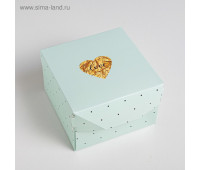 Коробка из картона «Любовь», 12 х 8 х 12 см 3686669