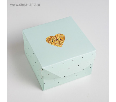 Коробка из картона «Любовь», 12 х 8 х 12 см 3686669