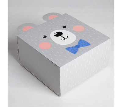 Коробка складная «Медвежонок», 15 х 15 х 8 см 4623254