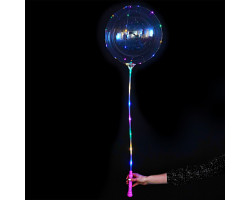 Набор 2 Сферы Прозрачные 12" + 16" 3D Deco Bubble с держателем с диодной лентой 3 м в упаковке