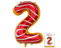 Веселуха 34 Цифра 2 Пончик в упаковке / Two Donut / 1 шт /