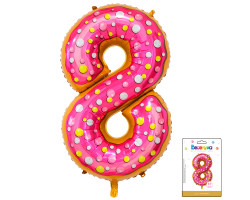 Веселуха 34 Цифра 8 Пончик в упаковке / Eight Donut / 1 шт /