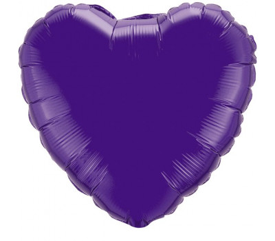 Flex metal 18 Сердце Фиолетовый  / Heart Violet / 1 шт /