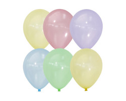 Latex Occidental 12"/30см Кристалл Bubble ассорти 100шт шар латекс