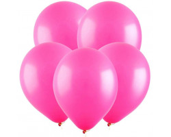 Веселуха Пастель 5"/12,5 см Фуксия / Fuchsia / 100 шт. /, Латексный шар