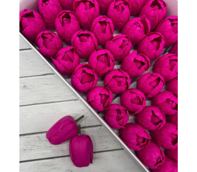 Тюльпан из мыла 5 см. 50 шт. Rose red