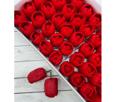 Тюльпан из мыла 5 см. 50 шт. Red
