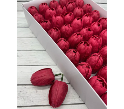 Тюльпан из мыла 5 см. 50 шт. Cherry powder